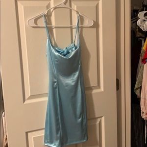 mila satin bodycon dress